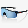 100% Speedcraft SL sunglasses - Black Holographic HiPER Blue Mirror