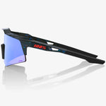 Lunettes 100% Speedcraft XS - Black Holographic HiPER Blue Mirror