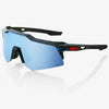 100% Speedcraft XS glasses - Black Holographic HiPER Blue Mirror