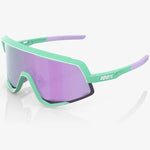 100% Glendale sunglasses - Soft Tact Mint HiPER Lavender Mirror