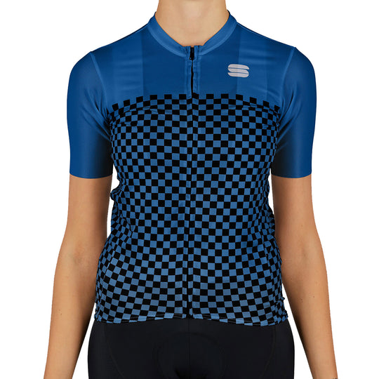 Sportful Checkmate woman jersey - Blue