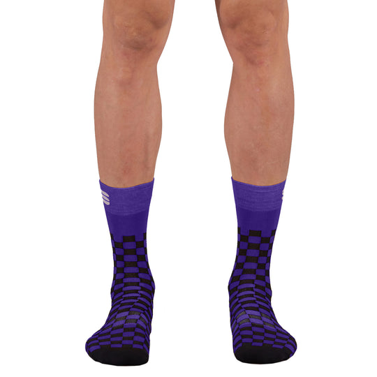 Calze Sportful Checkmate - Viola