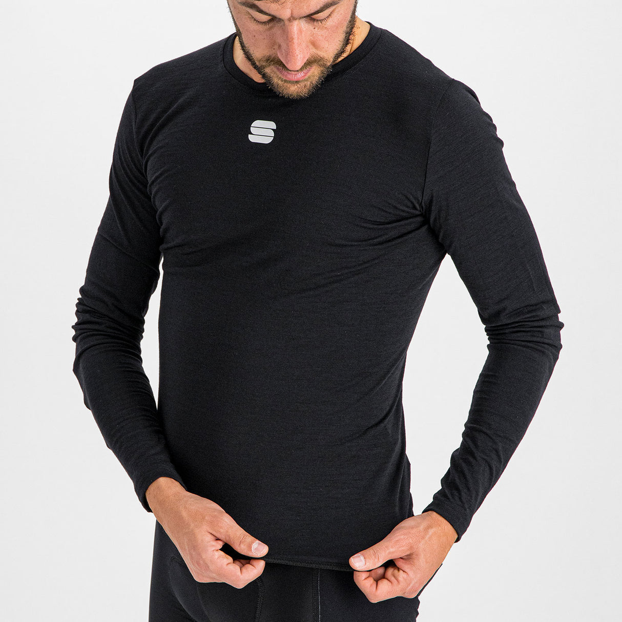Maglia intima maniche lunghe Sportful Merino Tee - Nero - F