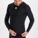 Camiseta interior mangas largas Sportful Merino Tee - Negro
