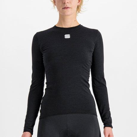 Maglia intima donna maniche lunghe Sportful Merino - Nero - C