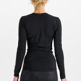 Maglia intima donna maniche lunghe Sportful Merino - Nero - D