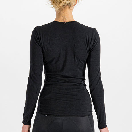 Maglia intima donna maniche lunghe Sportful Merino - Nero - D