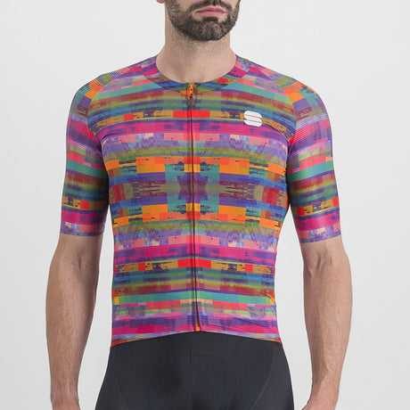 Maglia Sportful Glitch Bomber - Rosa - B