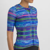 Maglia donna Sportful Glitch Bomber - Blu - I