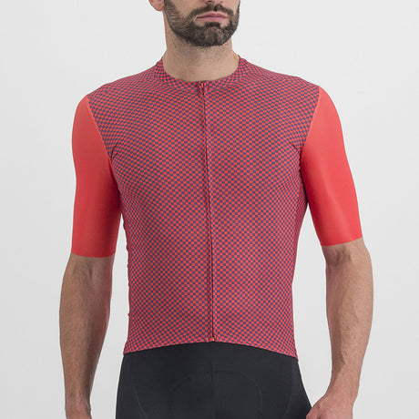 Maglia Sportful Checkmate - Rosso viola - I