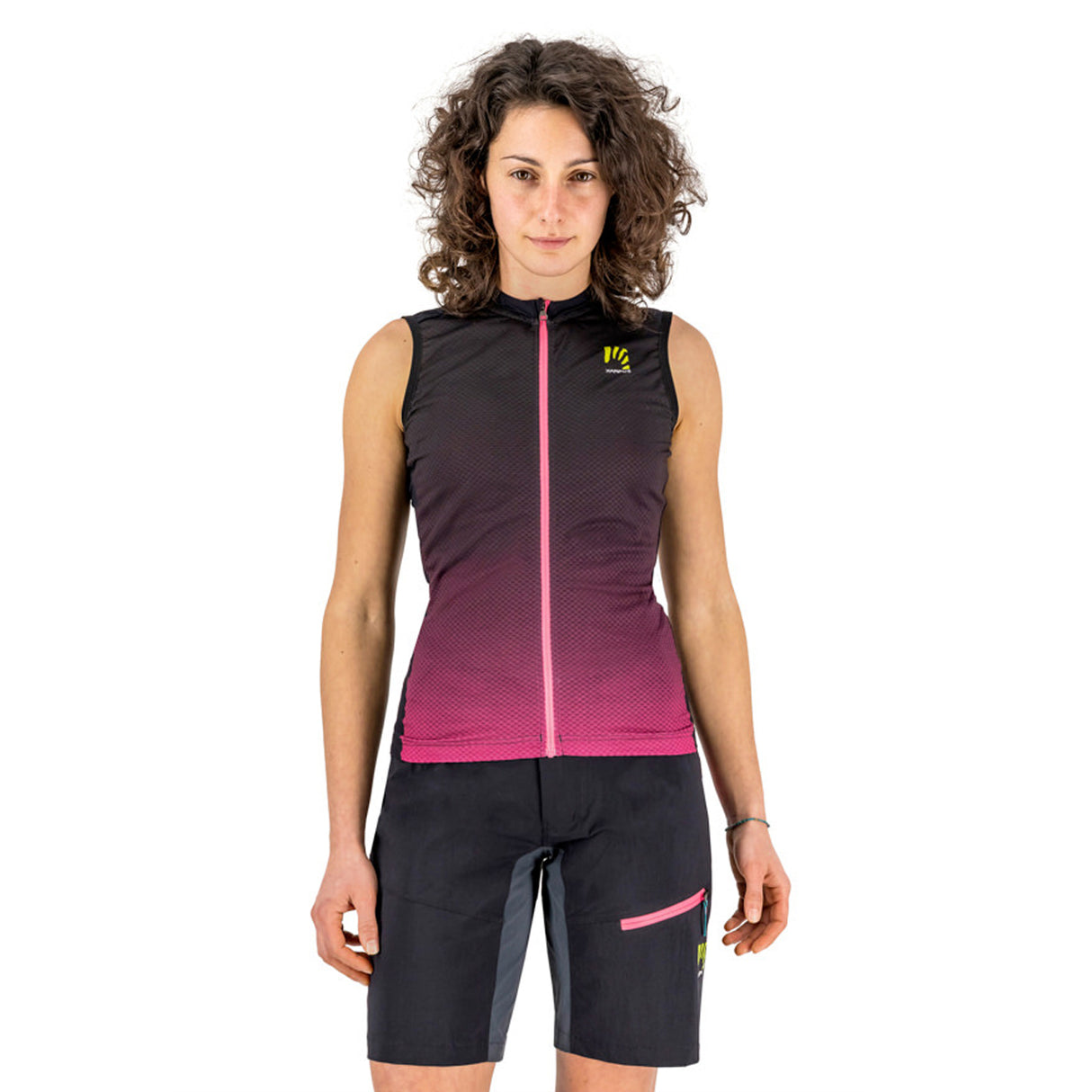 Maglia senza maniche Donna Karpos Verve Evo - Nero rosa - L