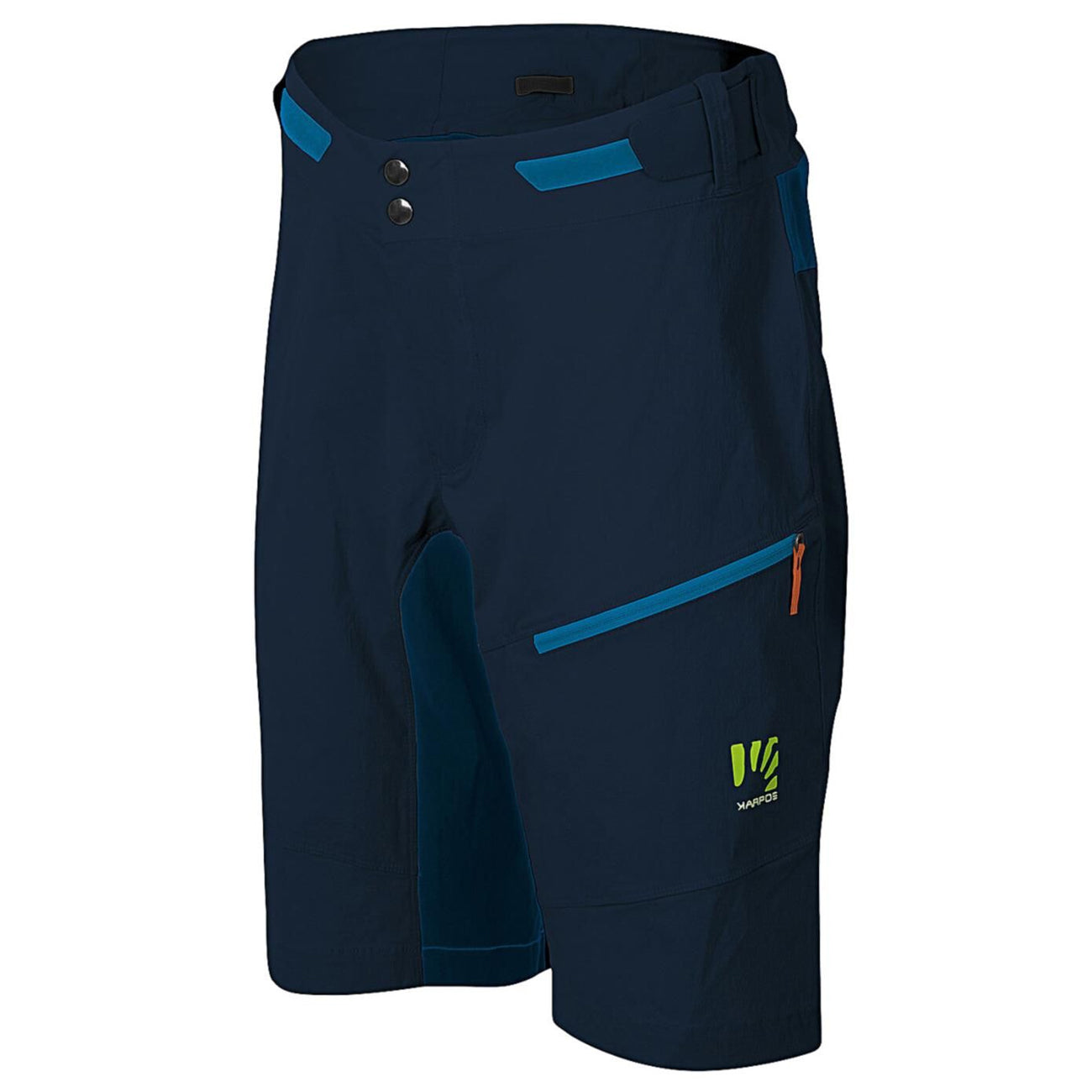 Pantaloncini Karpos Dolada - Taglia EU 48, Colore Blue-black-jasmine Green, Per Escursionismo E Attività Outdoor