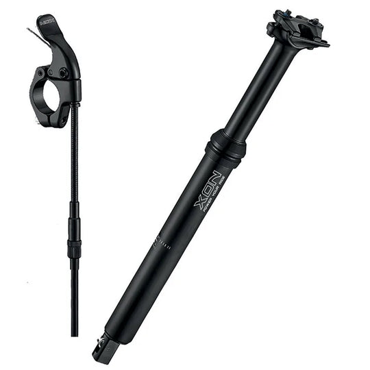Tige de selle télescopique XON 150 mm de débattement x 477 mm 40 de déport