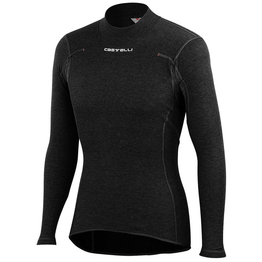 Maillot de corps manches longues Castelli Flanders Warm - Noir