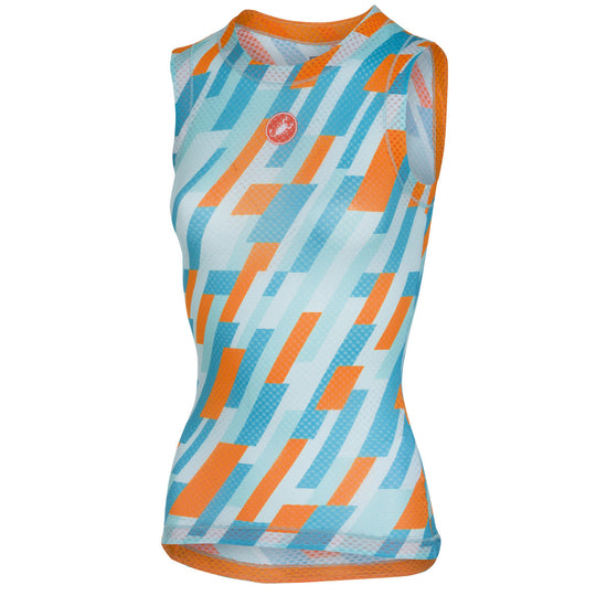 Camiseta interior sin mangas mujer Castelli Pro Mesh - Naranja