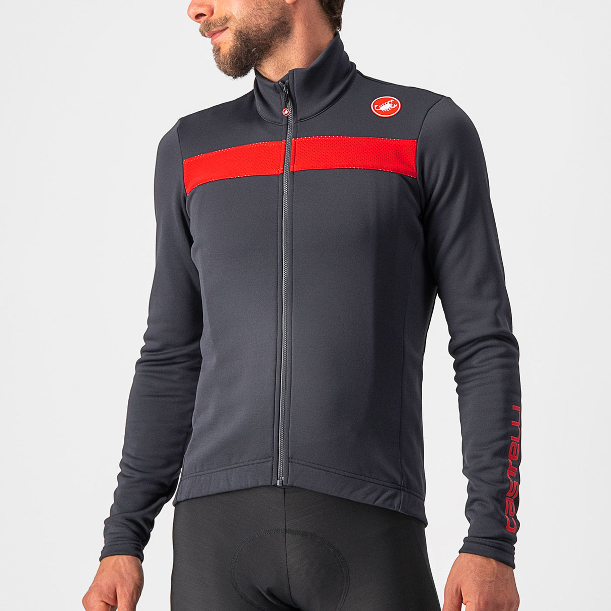 Maglia maniche lunghe Castelli Puro 3 - Grigio scuro - I