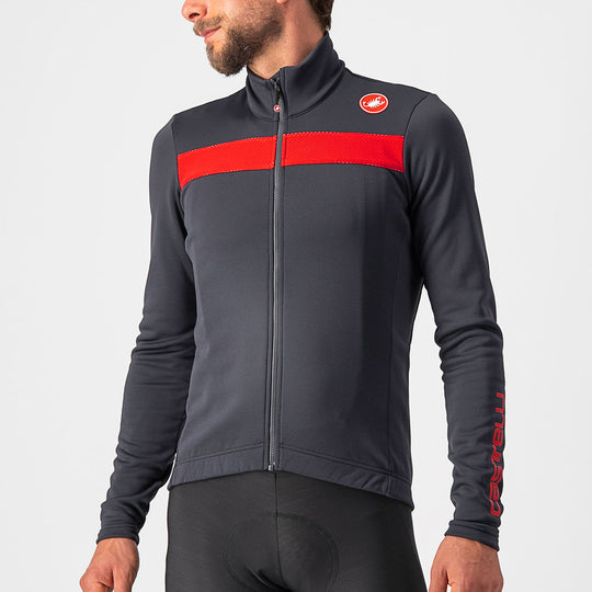 Castelli Puro 3 long sleeves jersey - Dark grey