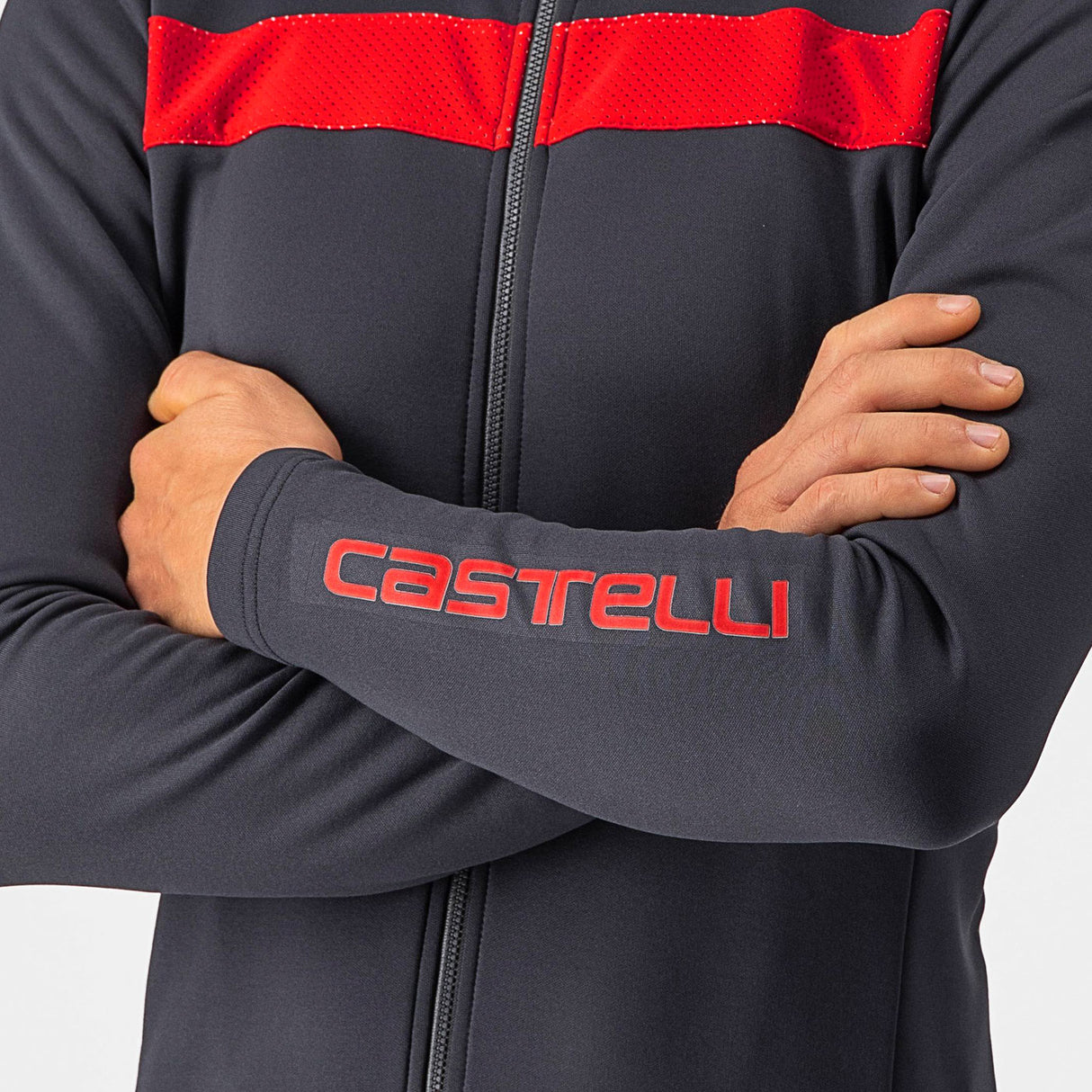 Maglia maniche lunghe Castelli Puro 3 - Grigio scuro - M