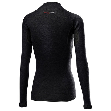 Maglia intima maniche lunghe donna Castelli Flanders Warm 2 - Nero