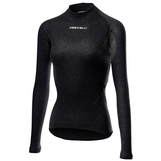 Castelli Flanders Warm 2 long sleeves woman base layer - Black