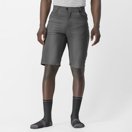 Pantaloncini Castelli Unlimited Baggy - Grigio scuro - H