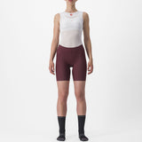 Pantaloncini donna Castelli Prima - Bordeaux - M