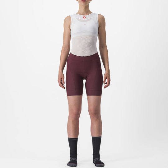 Short femme Castelli Prima - Bordeaux