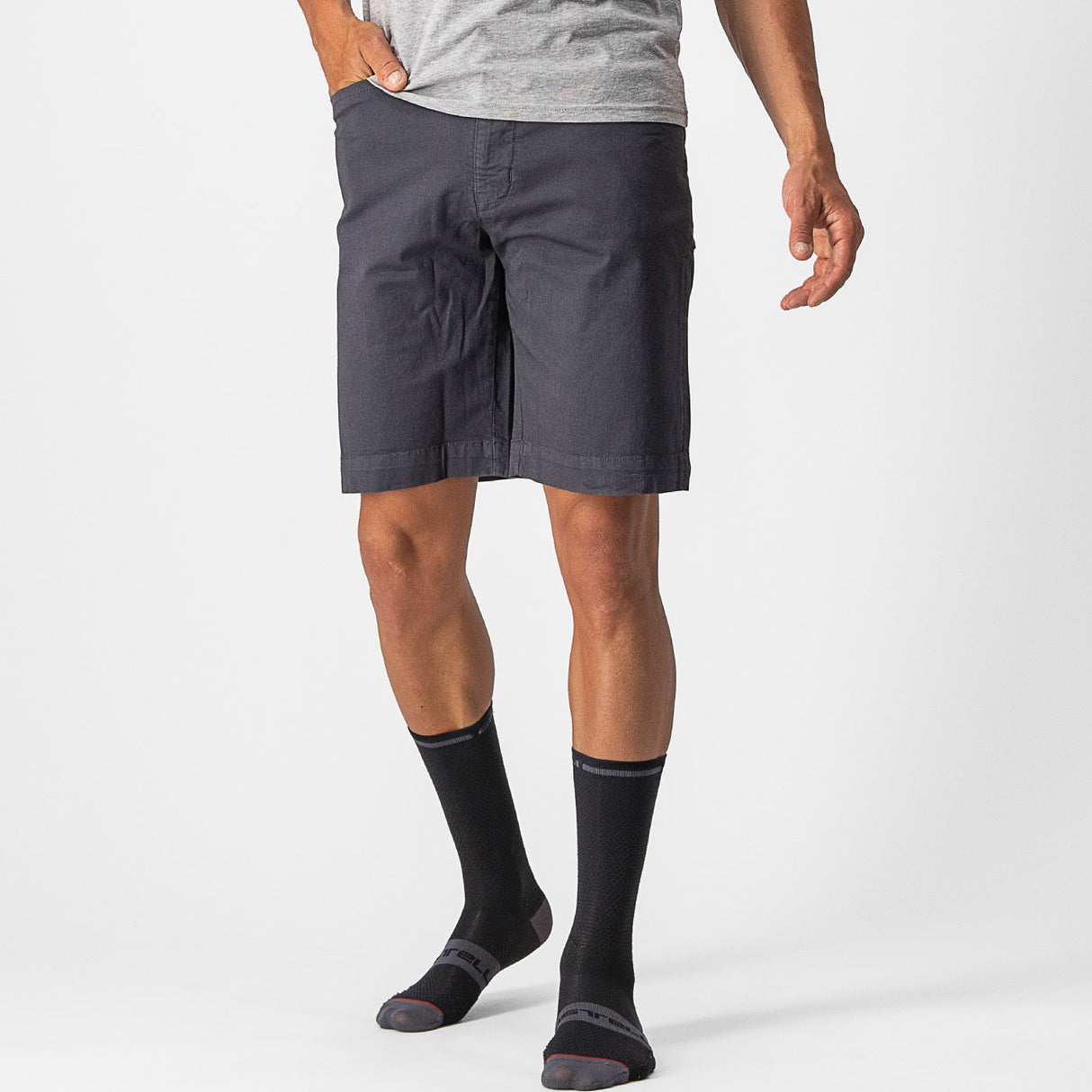 Pantaloncini Castelli VG 5 Pocket - Grigio - A