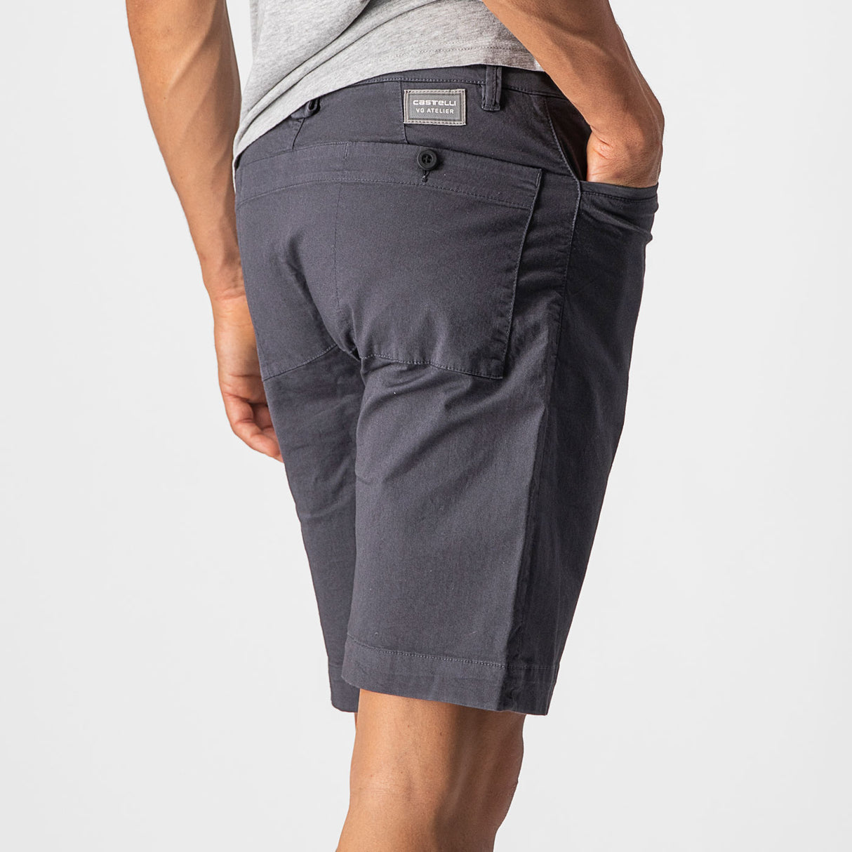 Pantaloncini Castelli VG 5 Pocket - Grigio - D