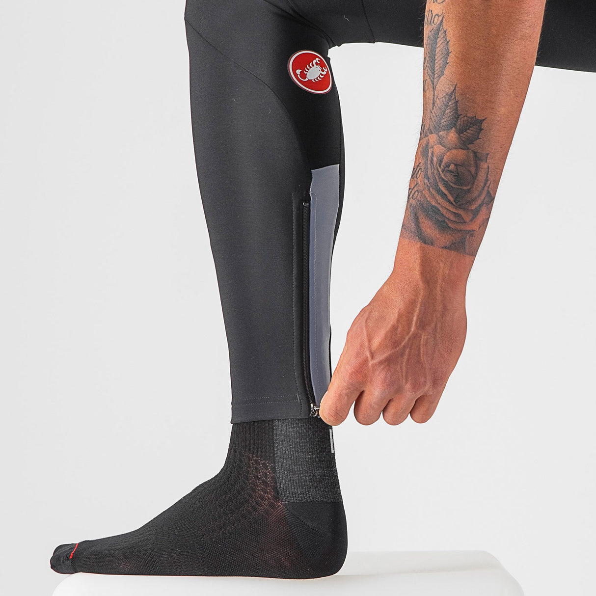 Calzamaglia Castelli Sorpasso RoS - Nero rosso - O