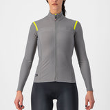Maglia maniche lunghe donna Castelli Tutto Nano RoS - Grigio chiaro - F