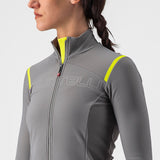Maglia maniche lunghe donna Castelli Tutto Nano RoS - Grigio chiaro - H