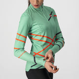 Maglia maniche lunghe donna Castelli Diagonal - Verde Acqua - I