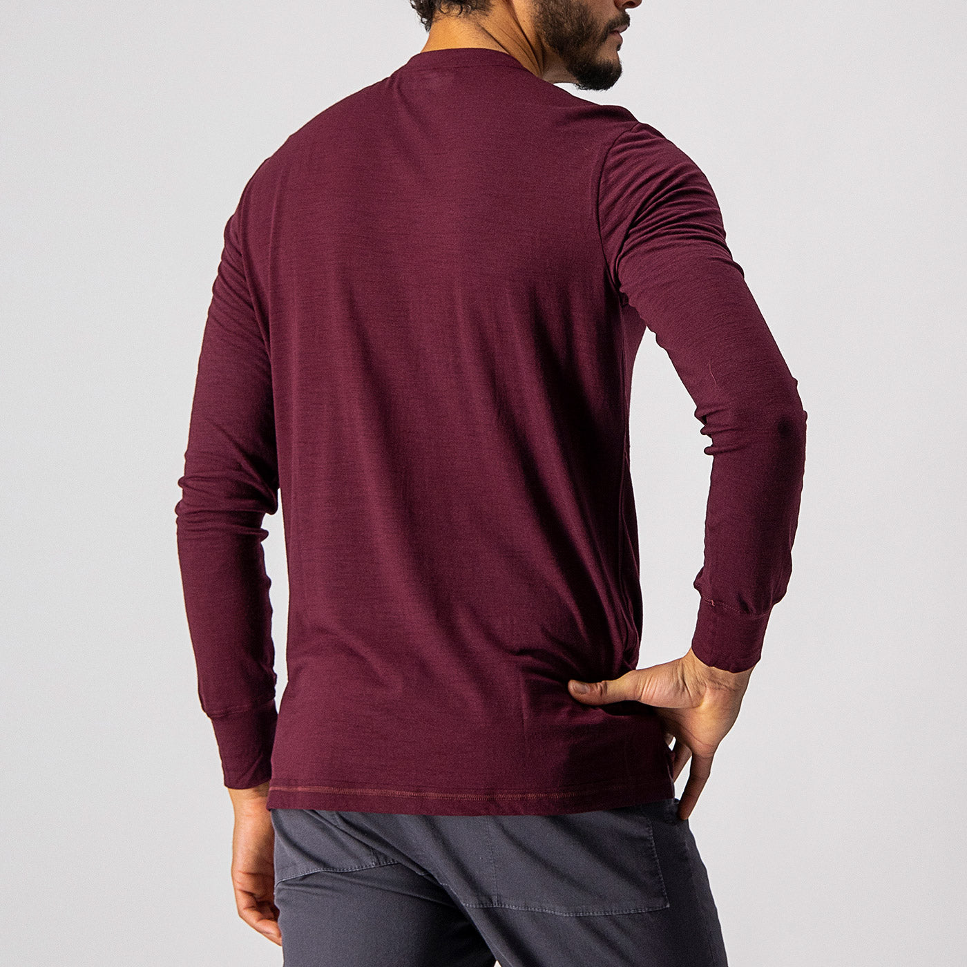 Castelli Merino long sleeve jersey Bordeaux All4cycling