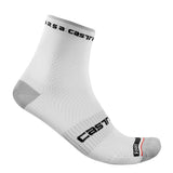 Calze Castelli Rosso Corsa Pro 9 - Bianco