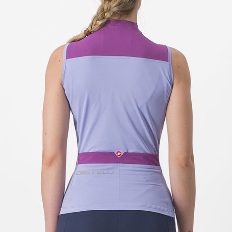 Maglia donna senza maniche Castelli Solaris - Viola - B