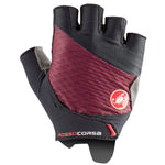 Castelli Rosso Corsa 2 woman gloves - Bordeaux