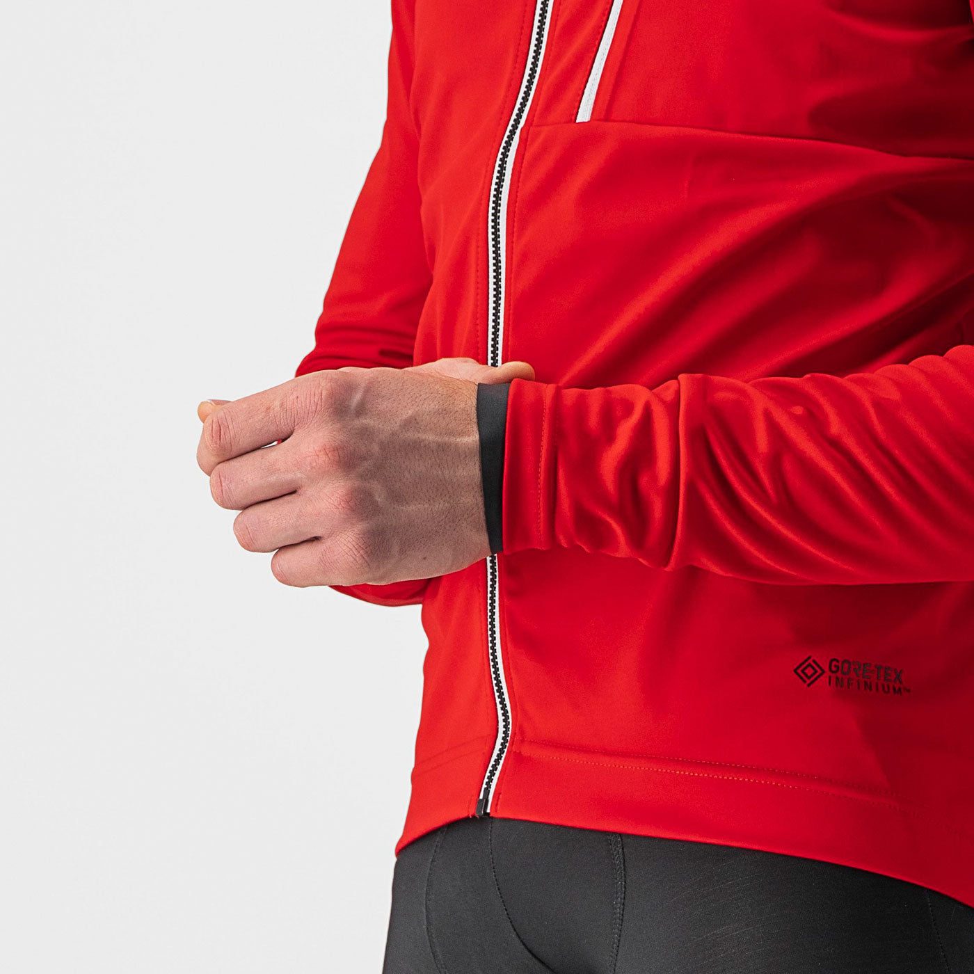Castelli Go Jacket Uomo Giacca Antivento GORE-TEX INFINIUM - CHARTREUSE/DARK GRAY XS