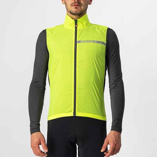 Chaleco Castelli Squadra Stretch - Amarillo Fluo
