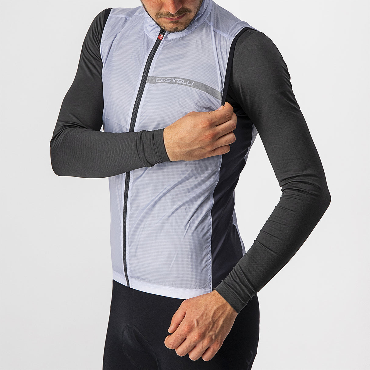 Gilet Castelli Squadra Stretch - Grigio - D