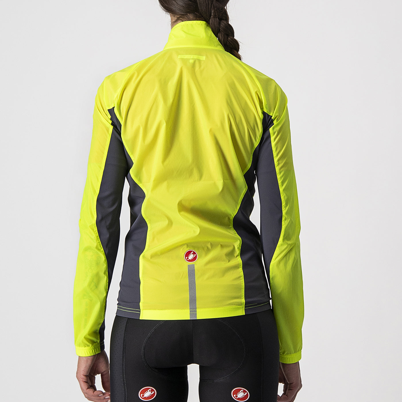 Mantellina Donna Castelli Squadra Stretch - Giallo Fluo - E
