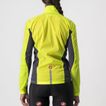 Castelli Squadra Stretch Woman jacket - Yellow Fluo