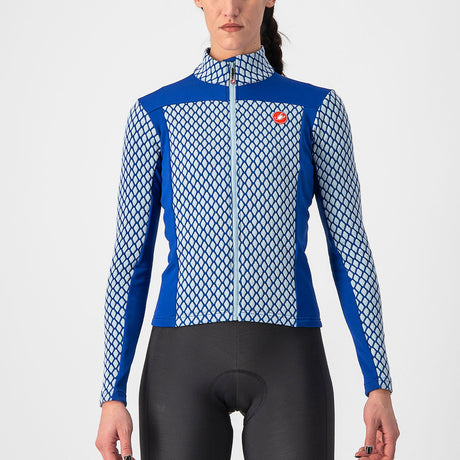 Maglia maniche lunghe donna Castelli Sfida 2 - Blu - M