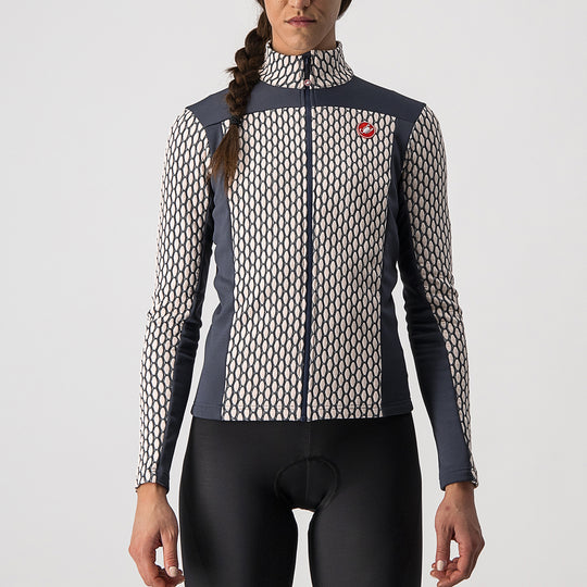 Maillot mangas largas mujer Castelli Sfida 2 - Rosa Azul