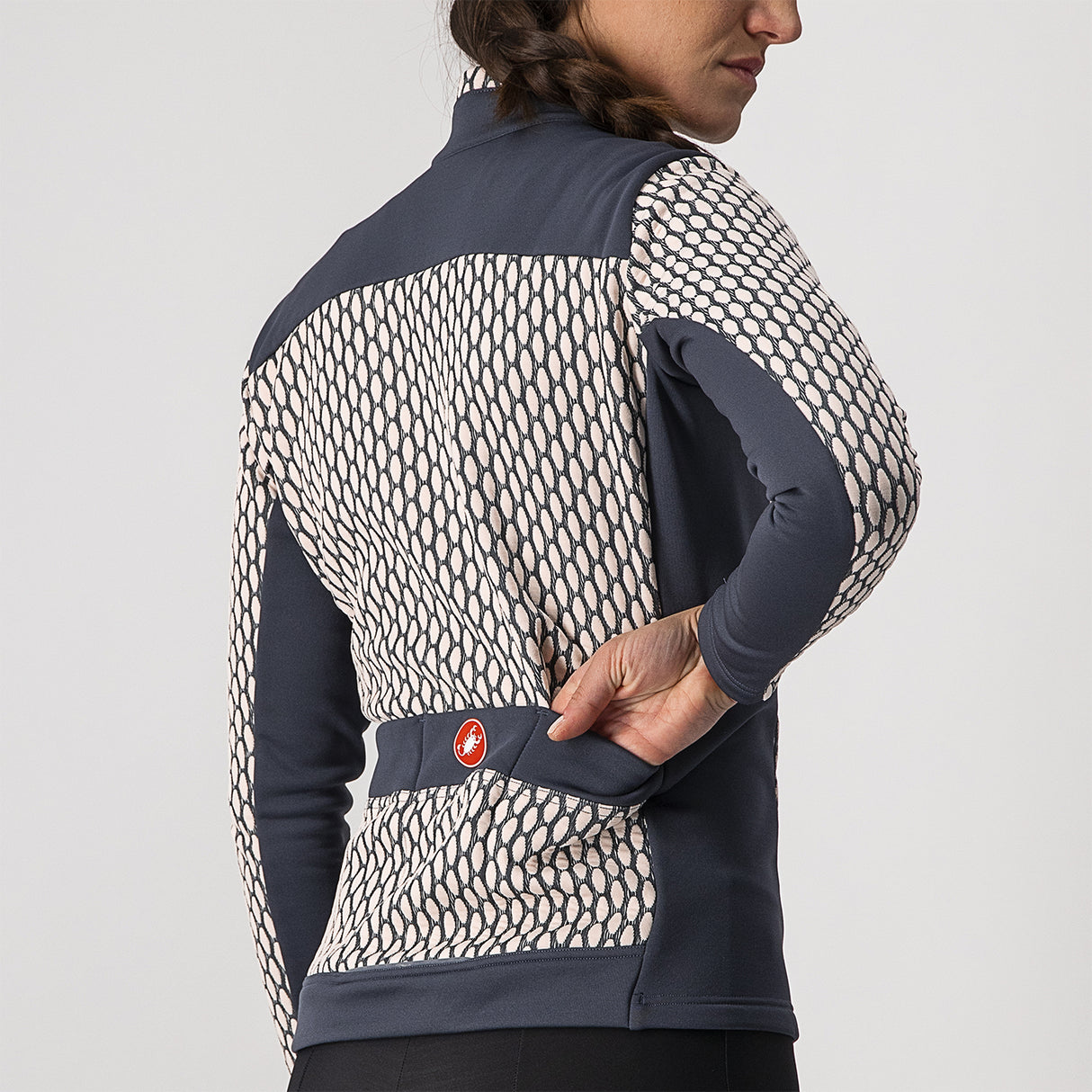 Maglia maniche lunghe donna Castelli Sfida 2 - Rosa Blu - P