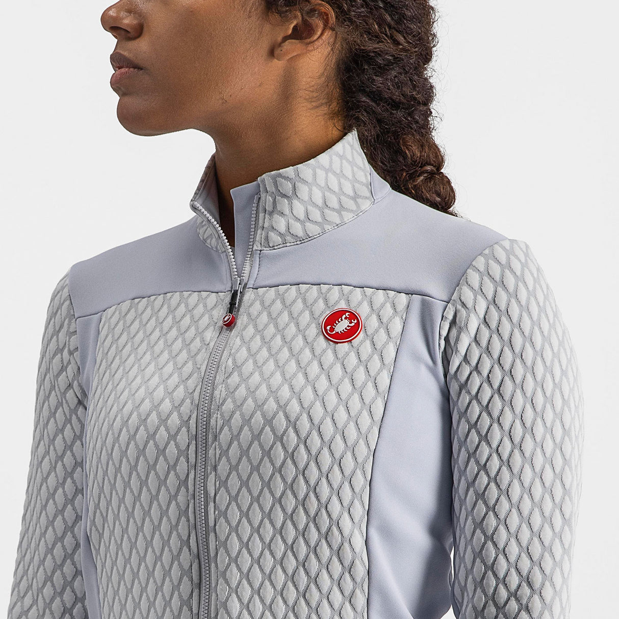 Maglia maniche lunghe donna Castelli Sfida 2 - Grigio chiaro - B