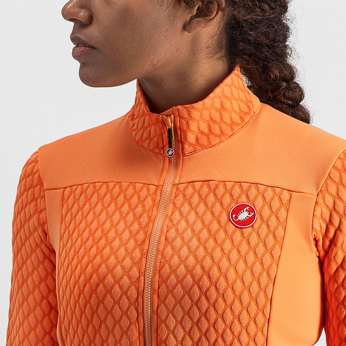 Maglia maniche lunghe donna Castelli Sfida 2 - Arancio - M