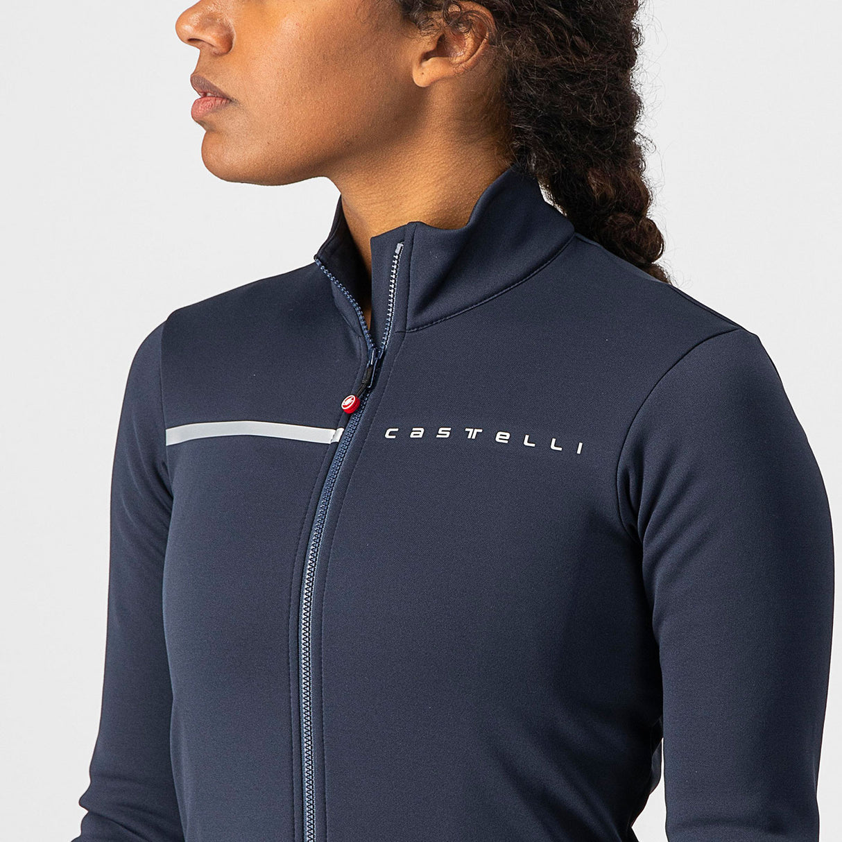 Maglia maniche lunghe donna Castelli Sinergia 2 - Blu grigio - F