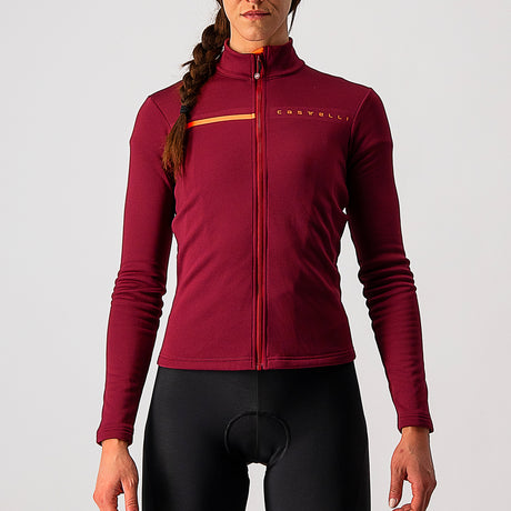 Maglia maniche lunghe donna Castelli Sinergia 2 - Bordeaux - A