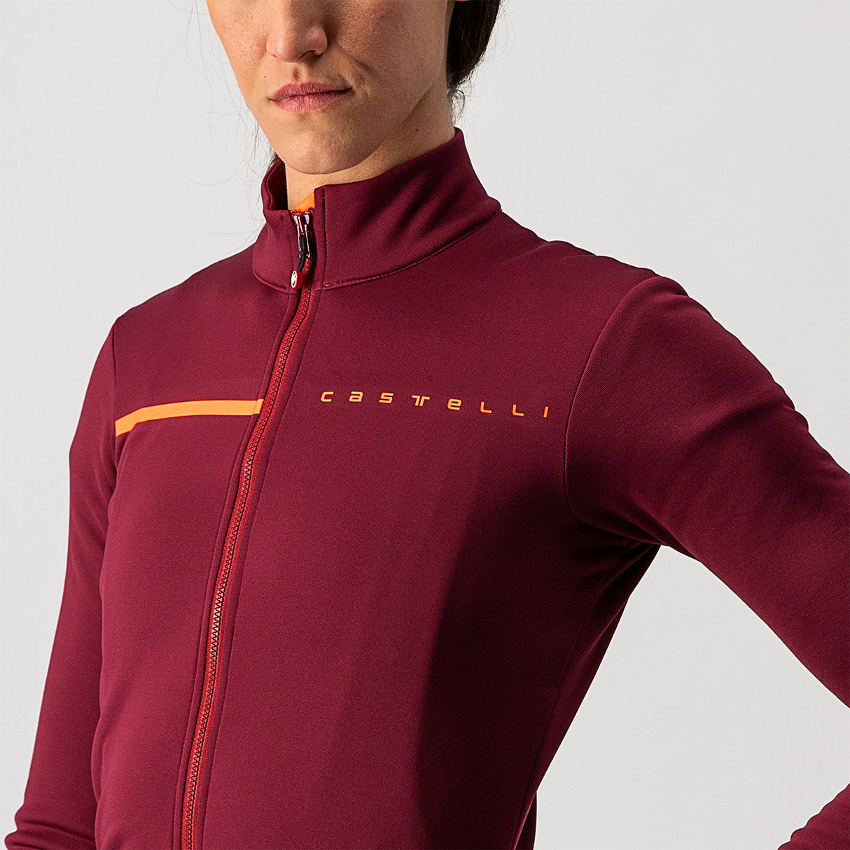 Maglia maniche lunghe donna Castelli Sinergia 2 - Bordeaux - D